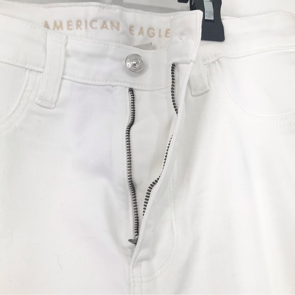 American Eagle Next Level Stretch White Super High Rise Cotton Denim Jegging NEW - Picture 14 of 16